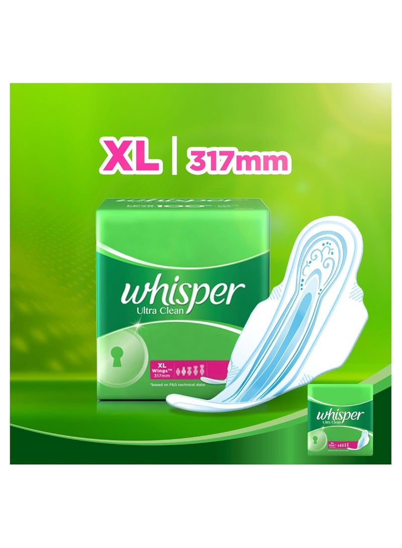 Whisper Ultra Sanitary Pads Xl Plus Wings - Pack of 15 Count - Image 2